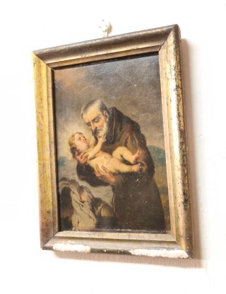 Pintura al óleo antigua