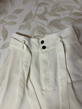 Pantalón de traje blanco