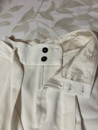 Pantalón de traje blanco