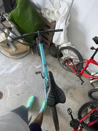 Bicicleta MTB Rockrider Turchese Taglia L