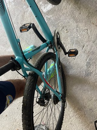 Bicicleta MTB Rockrider Turchese Taglia L