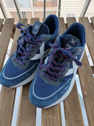 Zapatillas Munich Hombre Talla 40 Azul/Blanco