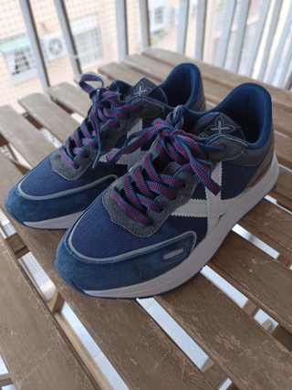 Zapatillas Munich Hombre Talla 40 Azul/Blanco