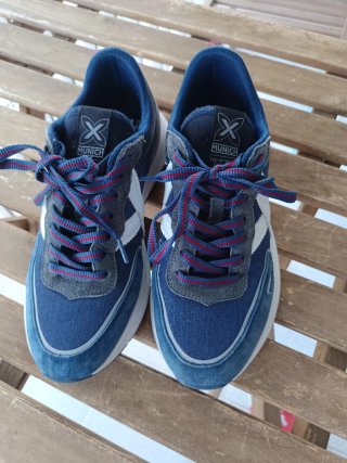 Zapatillas Munich Hombre Talla 40 Azul/Blanco