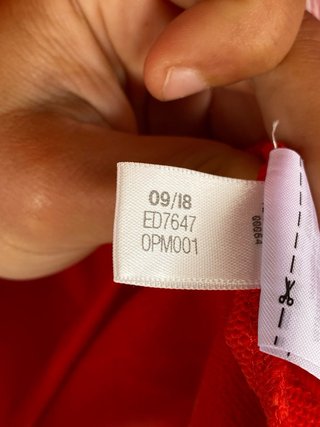 Felpa adidas donna rossa con sciarpa integrata