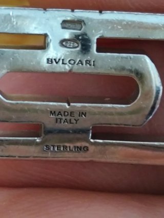 Pulsera Bulgari Plata y Cordón Negro