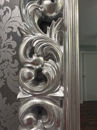 Espejo Madera Plata Decorativo