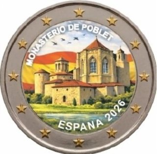 Moneda 2 Euro Monasterio de Poblet 2026