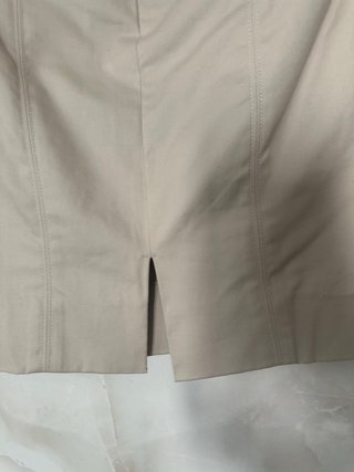 Falda Benetton Talla 40 Crema