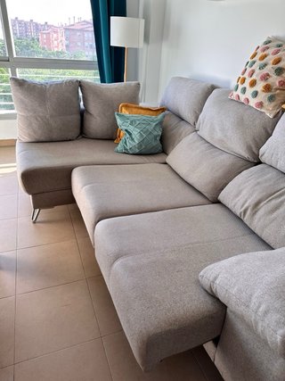 Sofá Chaise Longue 276cm Gris