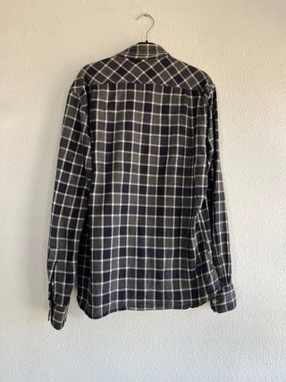 Camisa Barbour cuadros azul y gris