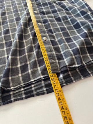 Camisa Barbour cuadros azul y gris