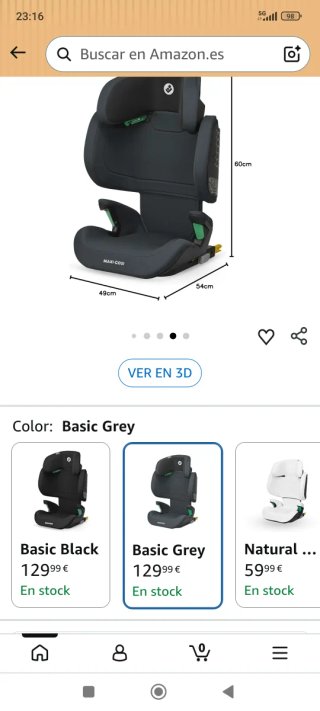 Silla coche Maxi-Cosi Basic Grey Isofix