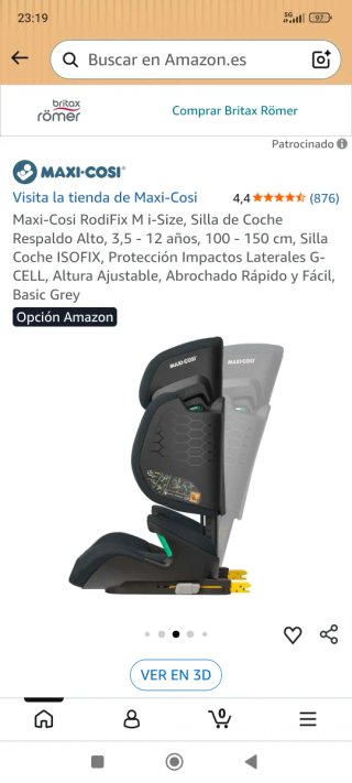 Silla coche Maxi-Cosi Basic Grey Isofix