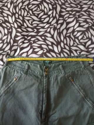 Pantalón estilo aviador verde