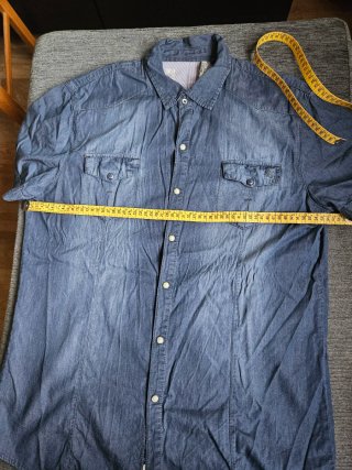 Camisa vaquera hombre manga corta