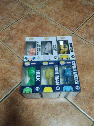 Lote 6 Funko Pop! Marvel, Fortnite, Pokémon
