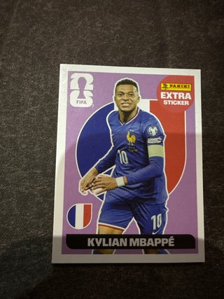 Cromo Panini Extra Kylian Mbappé