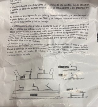 Mesa Plegable para Portátil