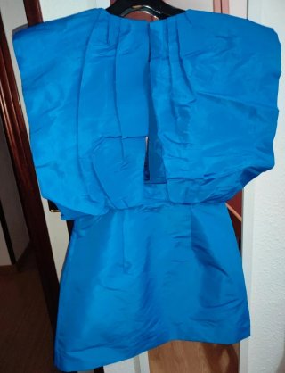 Vestido de fiesta azul Zara