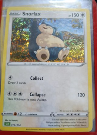 Carta Pokémon Snorlax