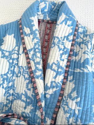 Kimono estampado floral talla única