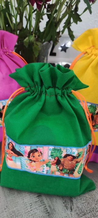 12 Bolsas Fiesta Cumpleaños Moana