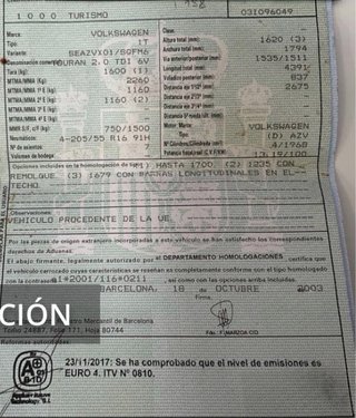 Volkswagen Touran 2003