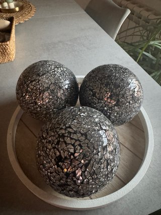 Bolas decorativas mosaico cristal