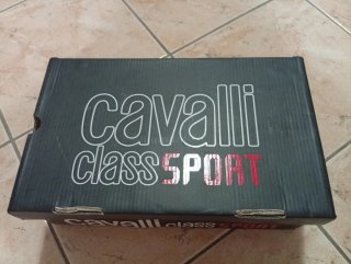 Scarpe Roberto Cavalli nere e oro