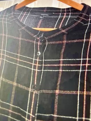Sobrecamisa Couchel Cuadros Talla 2XL+