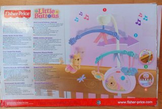 Móvil cuna Fisher-Price oso rosa