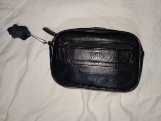 Bolso de mano hombre negro