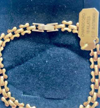 Pulsera Chapada Oro 18 Kilates