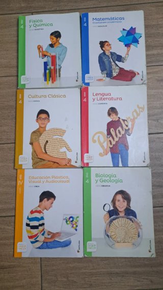 Libros 4º ESO Santillana a 5 cada uno
