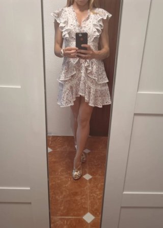Vestido Fetiche Suances floral volantes talla S