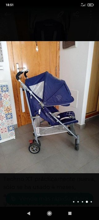 Carrito McLaren Techno XT Azul