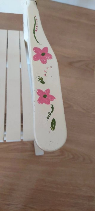 Silla Mecedora Infantil Blanca Personalizada
