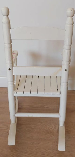 Silla Mecedora Infantil Blanca Personalizada