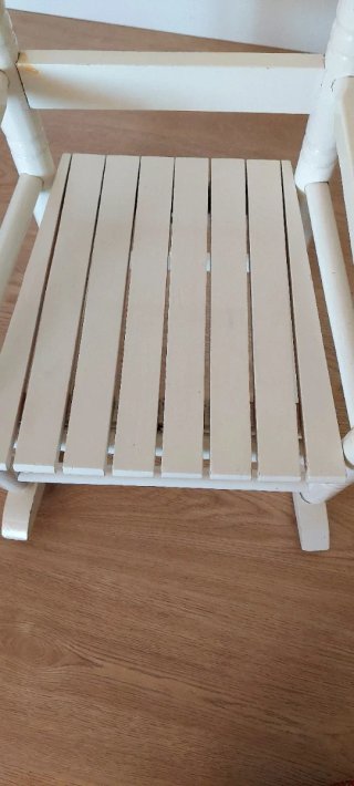 Silla Mecedora Infantil Blanca Personalizada