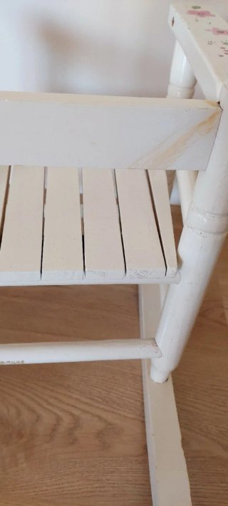 Silla Mecedora Infantil Blanca Personalizada