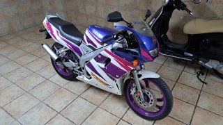 Yamaha TZR 80 RR Deportiva Blanca y Morada
