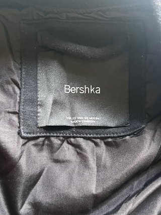 Chaqueta Bomber Bershka Negra