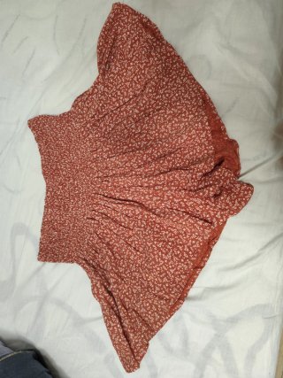 Falda pantalón floral cintura elástica