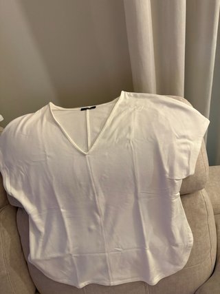 Camiseta Parfois Blanca Mujer