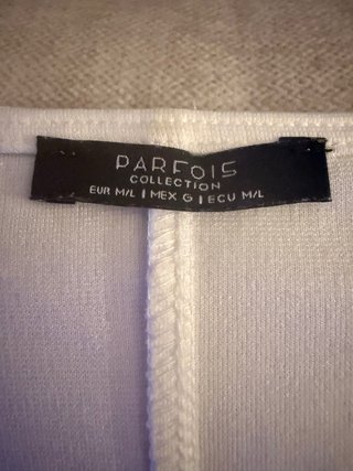 Camiseta Parfois Blanca Mujer