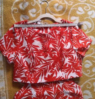 Vestido Estampado Hojas nuevo sin etiquetas