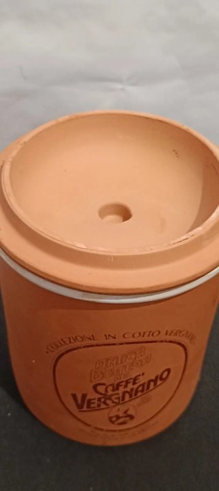 Contenitore Caffè Vergnano in Terracotta