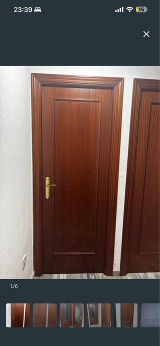 Puertas de paso madera con cristal