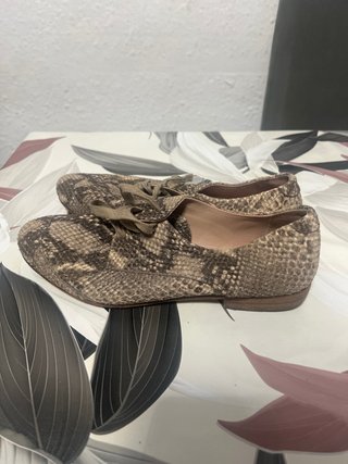 Zapatos planos serpiente